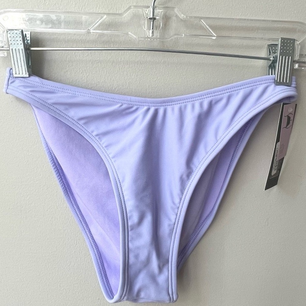 Wild Fable Low Rise High Leg Cheeky Bottom Swim Bottom Womens Small Purple NWT